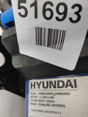 Hyundai HYM80LI460SP Cordless Lawnmower - Read Description — Used (photo 7)