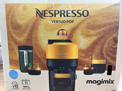 Nespresso by Magimix Vertuo Pop Pod Coffee Machine- Pacific Blue 11731 — Used (photo 9)