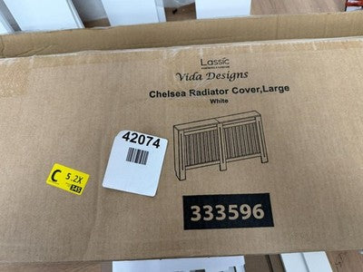 Vida Designs Chelsea Radiator Cover - White - Large — New (other) (photo 5)