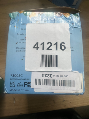 73005 Electric Balloon Blower Pump Dual Nozzle — New (other) (photo 4)