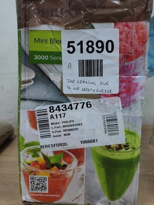 Philips Daily Collection Mini Smoothie Blender 2 Speeds 1.0L Jug 350W -HR2602/91 — Used (photo 4)