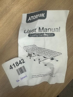 ATORPOK Camping Cot for Adults with Cushion Comfortable — New (other) (photo 3)
