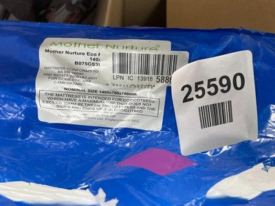 Mother Nurture Mattress NN18 8AG Size 1400×700×100mm — New (other) (photo 2)