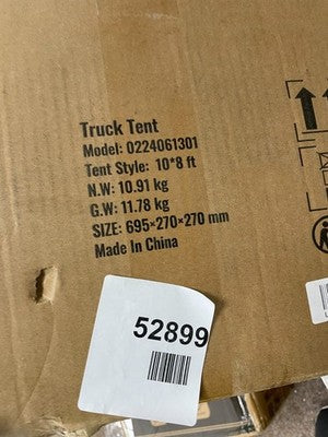 Vevor Truck Tent Model 0224061301 10x8ft — Used (photo 4)