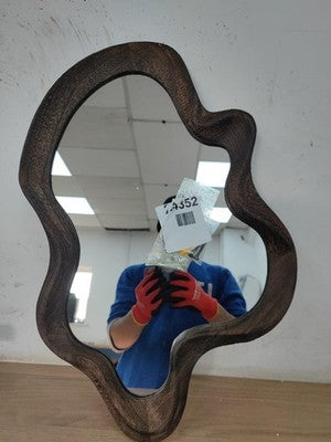 Wood frame assymetrical cloud mirrors — New (other) (photo 3)