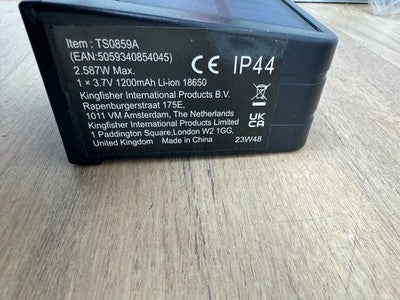 Non-adjustable Black Solar-powered Integrated LED PIR With motion sensor Outdoor — New (other) (photo 3)