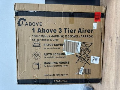 1ABOVE 3 Tier Clothes Airer, Indoor and Outdoor Clothes Drying Rack — New (other) (photo 5)