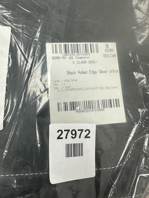 black rolled edge silver stitch mats C class 2021 — New (other) (photo 3)