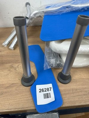 Shower Chair Bathroom Stool with Removable Backrest and Armrest — New (other) (photo 2)