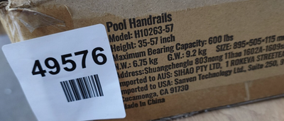 Pool handrails H10263-57 — New (other) (photo 4)
