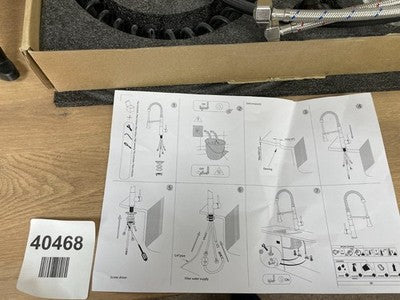 CREA Black Single Lever Kitchen FAUCET / MIXER TAP W/ Pull Down Sprayer — New (other) (photo 3)
