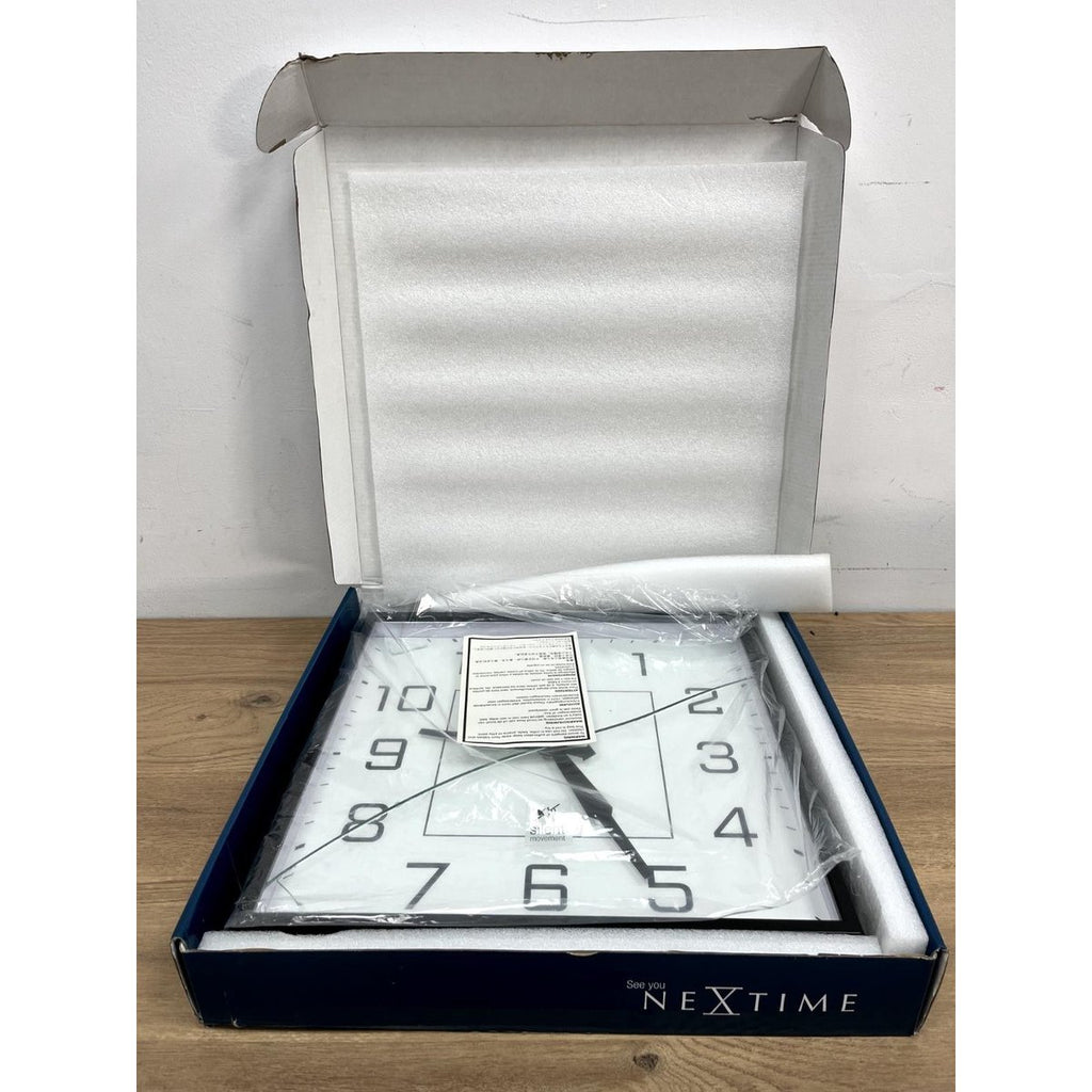 NexTime Wall Clock, Metal, Black, 35cm x 35cm 3294AR — New (other)