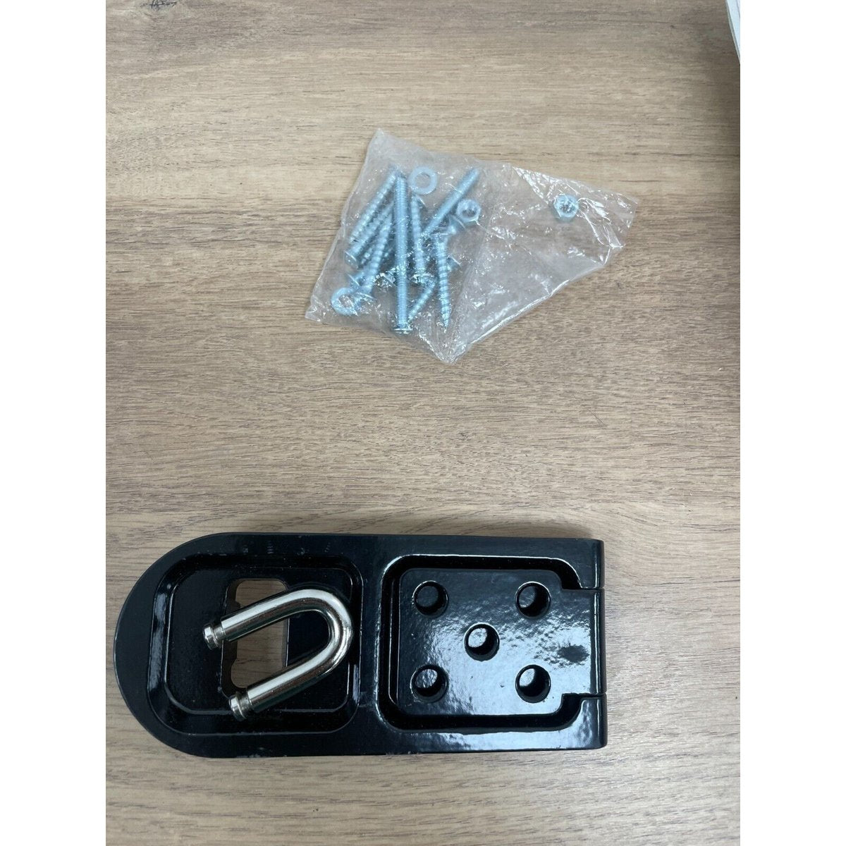 MASTER Lock 723EURD Hasp & Staple, Black