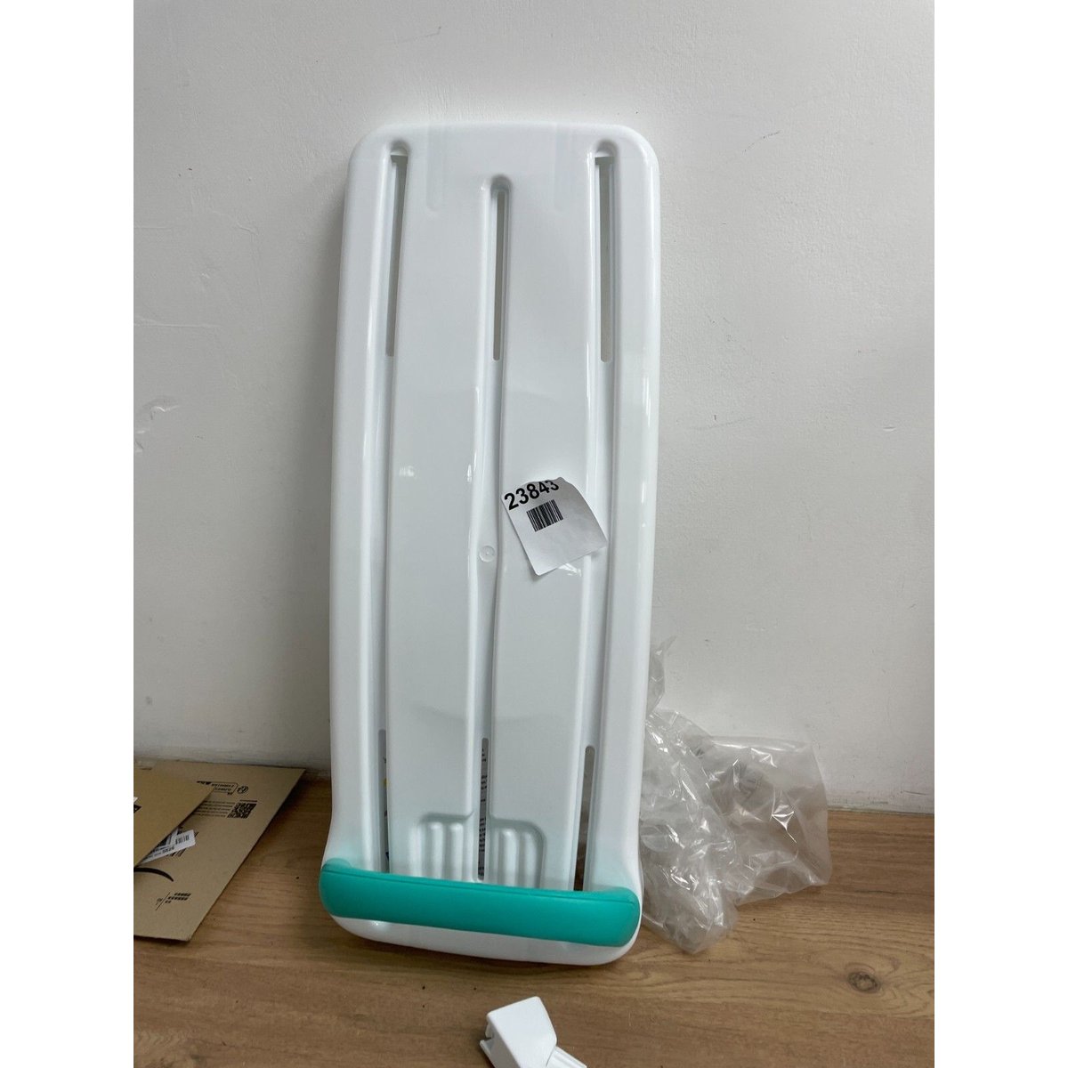 The Helping Hand Company Plastic Bath Board with Handle - White