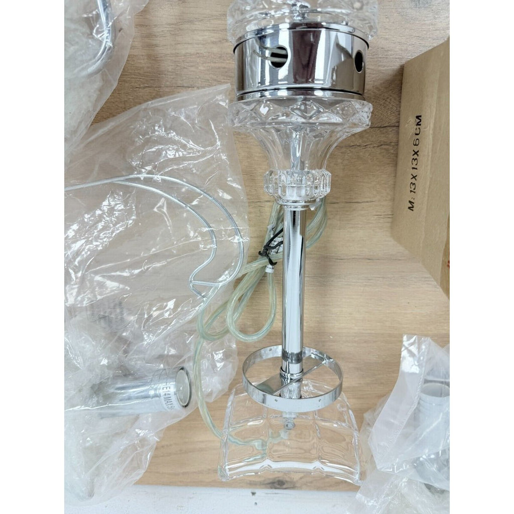 Premier Housewares E14 Small Edison Screw 40 W Alexis 5-Arm Chandelier - Chrome/ — New (other)