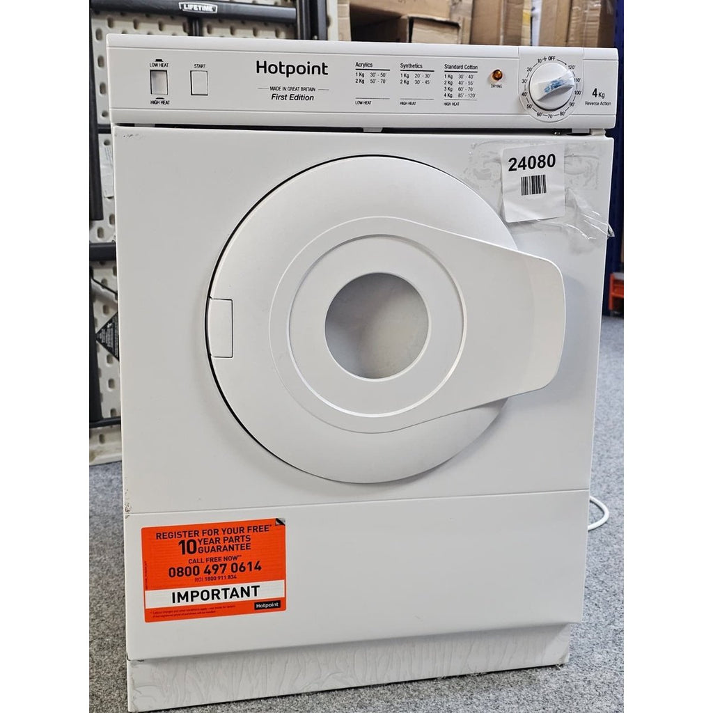 Hotpoint NV4D01P 4kg Freestanding Front Vented Tumble Dryer - Minor dents — New (other)