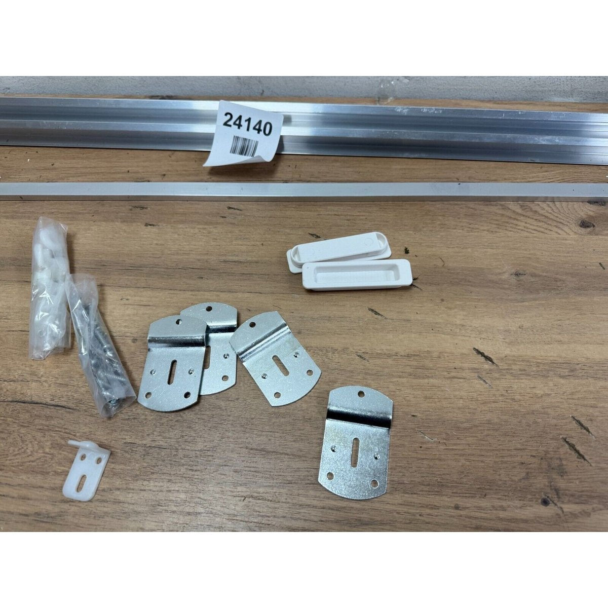 SLIK 08SL001121 Wardrobe NO.1 Sliding Door Gear Track 1219mm, Silver