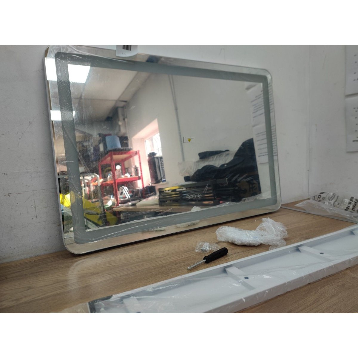 Buildonely Hollywood Make-Up Mirror with Lighting, 80 x 55 cm Makeup Mirror with