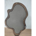 Wood frame assymetrical cloud mirrors