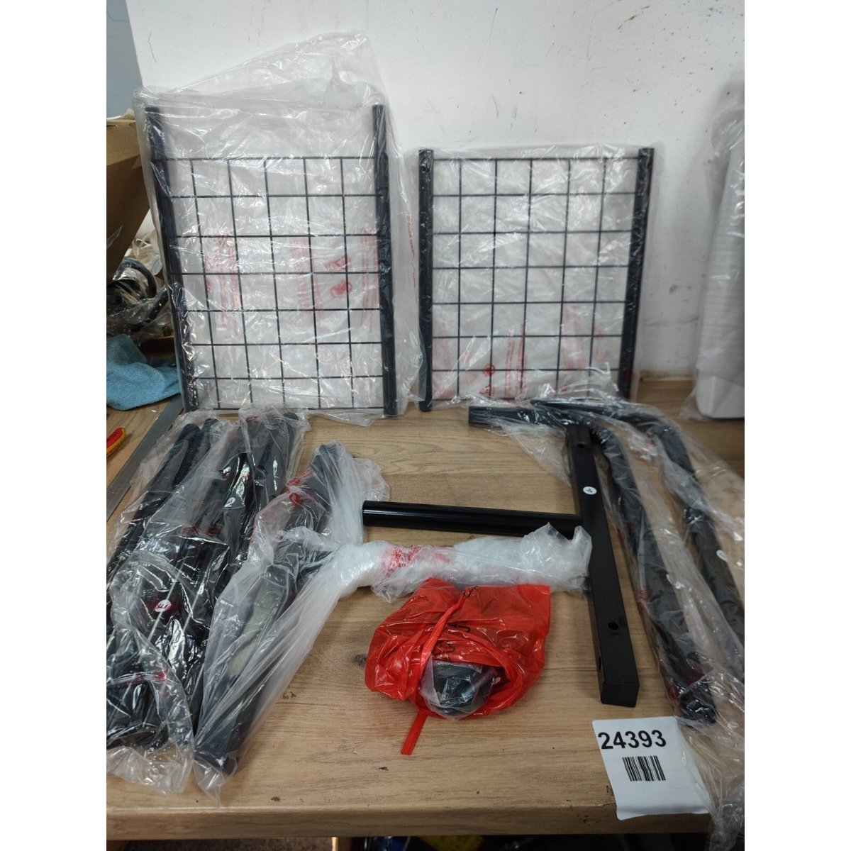Clothes Rail, Portable Clothes Rack with Hook and Metal Storage Shelf