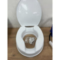 Homecraft Savanah Toilet Seat with Flap - White, 10cm