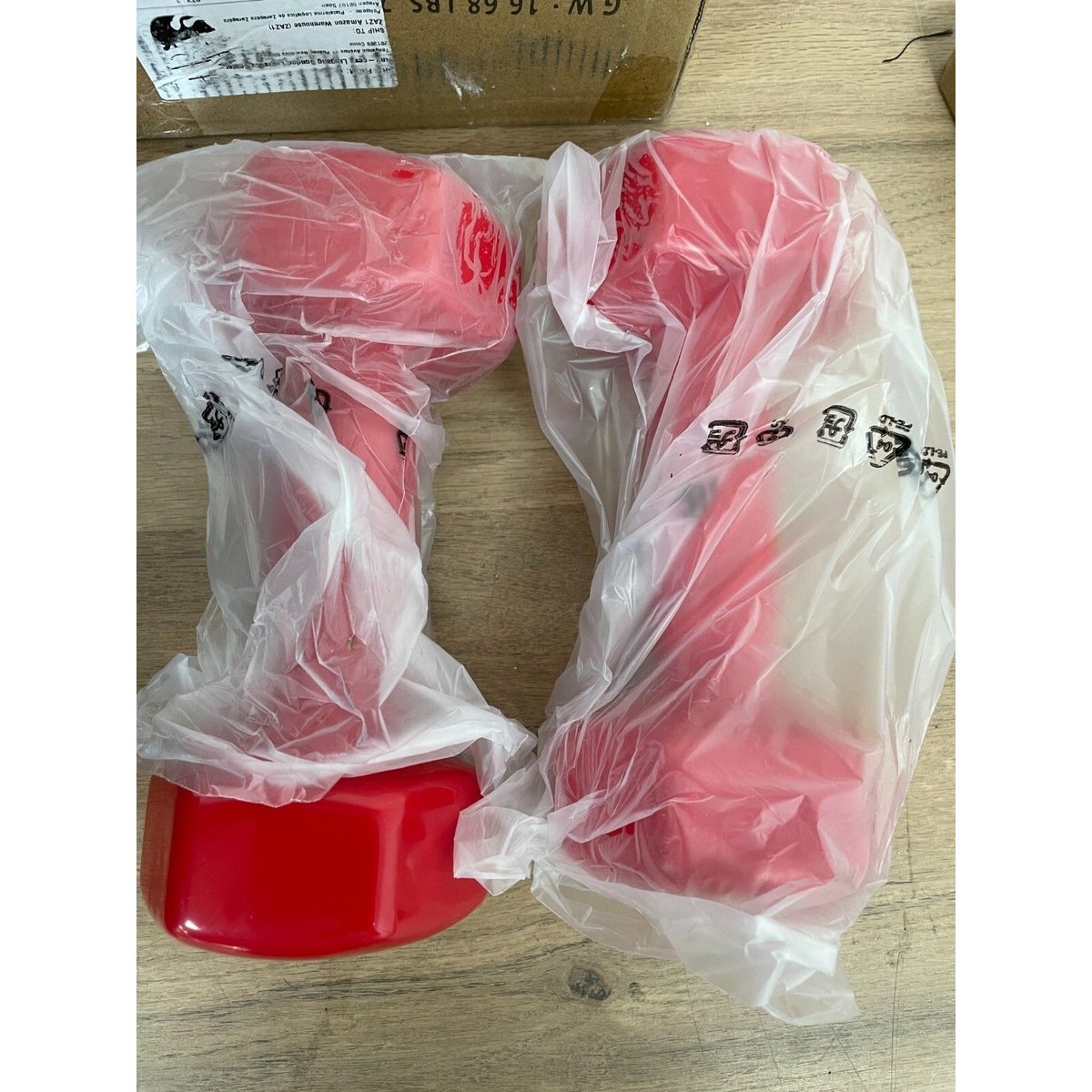 Amazon Basics Vinyl Dumbbells 8lb set