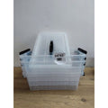 4-Pack Clear Latch Storage Box