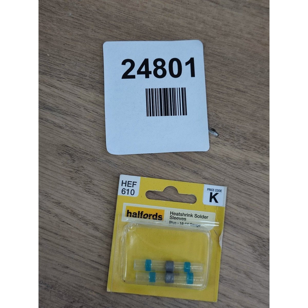 Halfords Heat Shrink Solder Sleeves Blue (HEF610)- 2 Pack