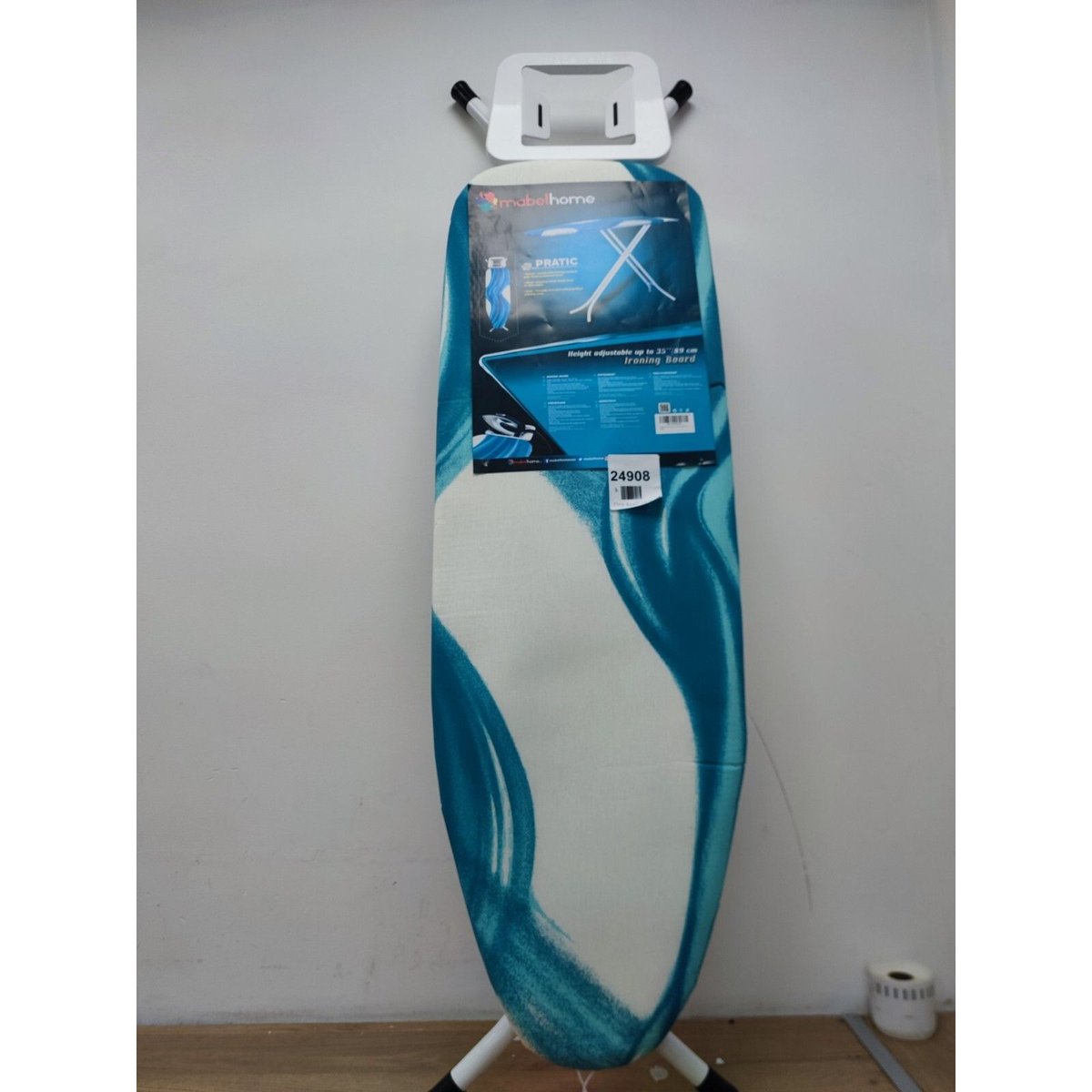 Mabel Home Ironing Board Solid Steam Iron Rest Adjustable Height Extra Cover