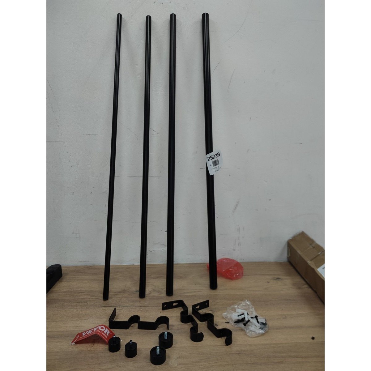 VEVOR Curtain Rods Adjustable Length Round Finials