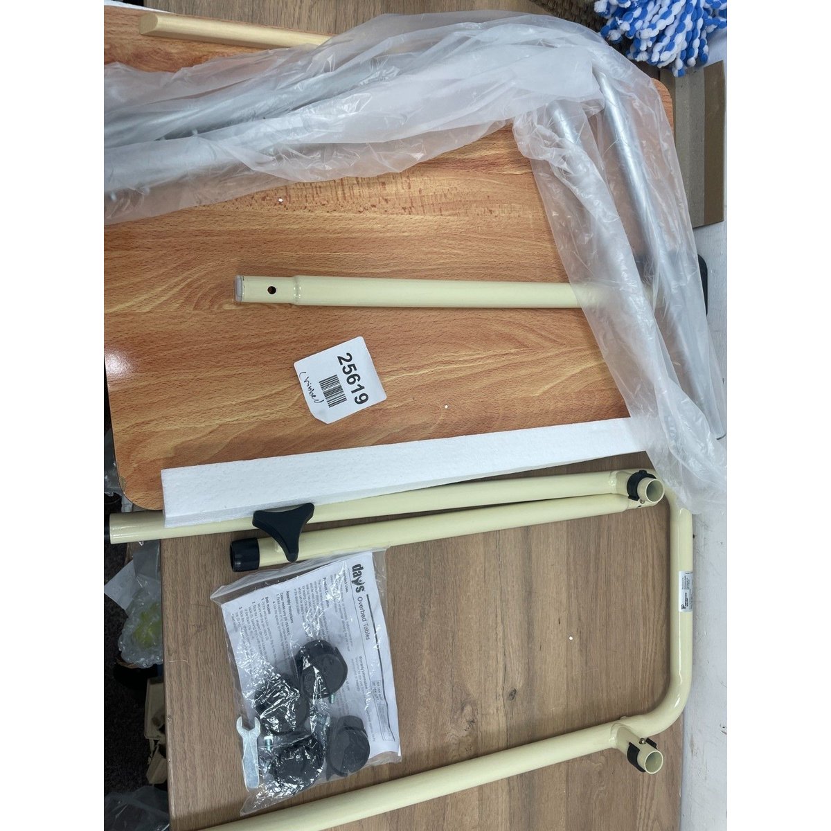 Overbed Table with Wheels – Height Adjustable and Lightweight