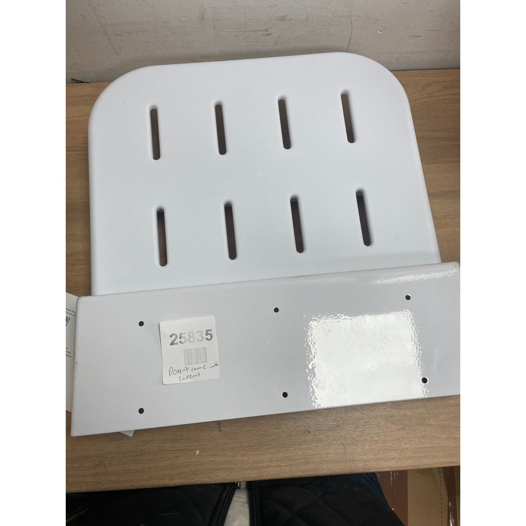 NRS Healthcare Wall Mounted Folding Shower Seat with legs M48787