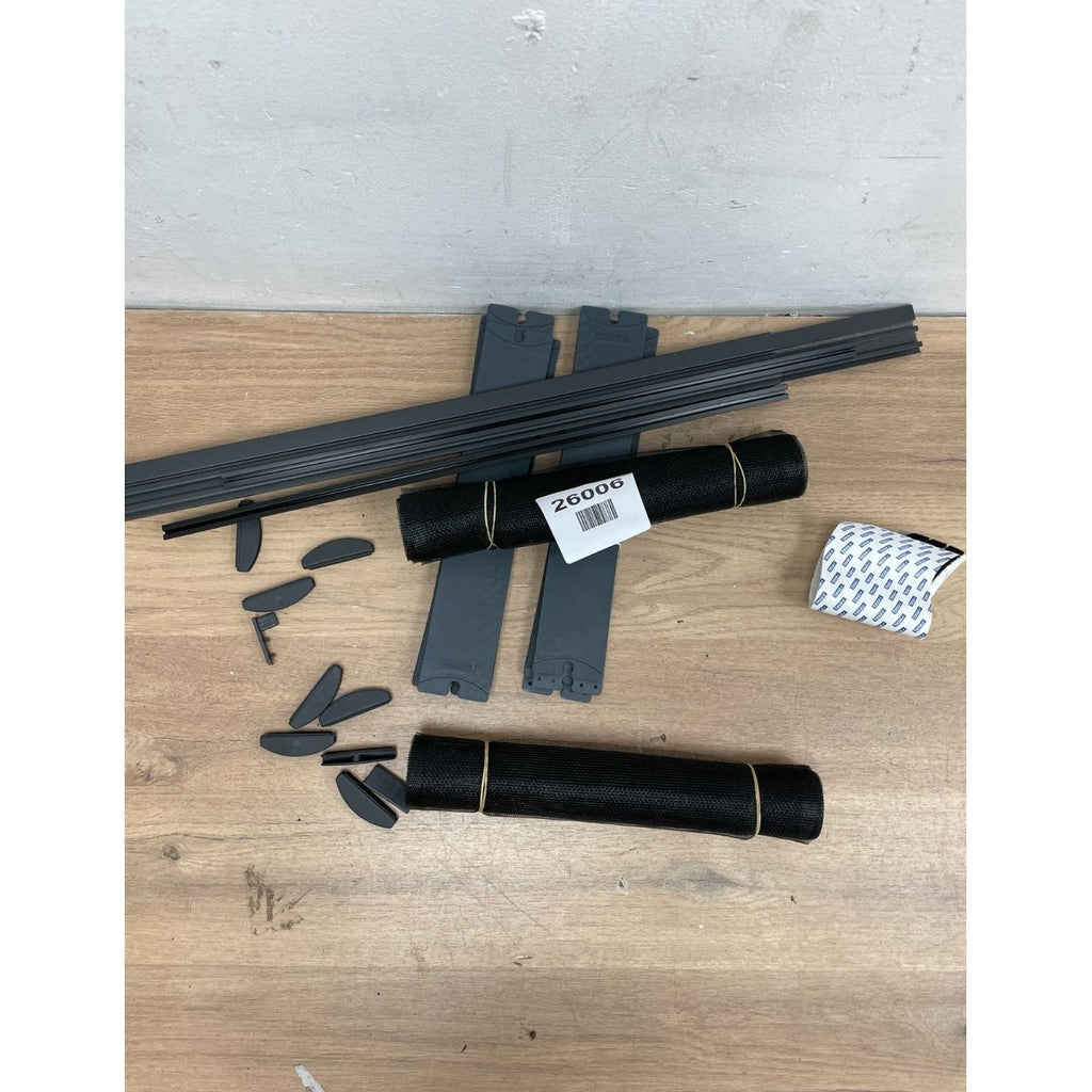 tesa Insect Stop - Extendible ALU Louvre Door - Only two net panels