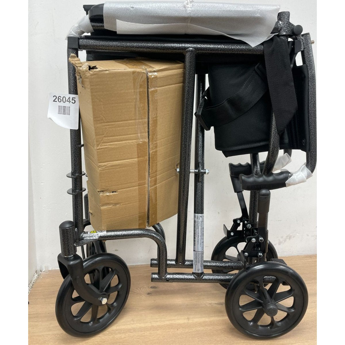 Drive DeVilbiss Steel Travel Chair WCS1T19SV 19 Inch Seat Width