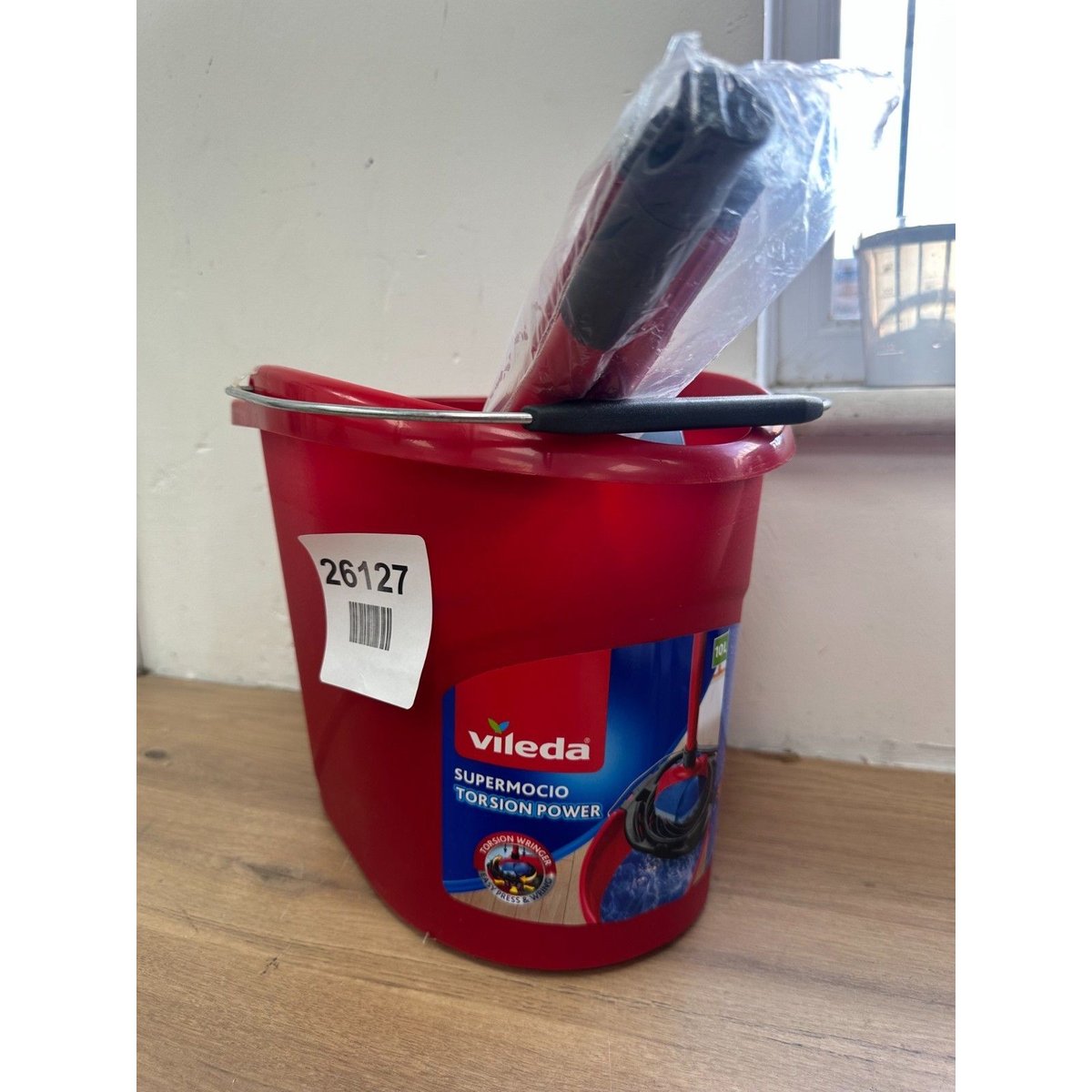Vileda Mop & Bucket - Red/Blue