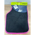 Sakura Premium Car Mat Set Black & Pink