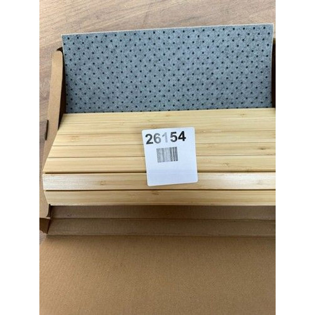 Bamboo Couch Cup Holder with Side Storage Pocket