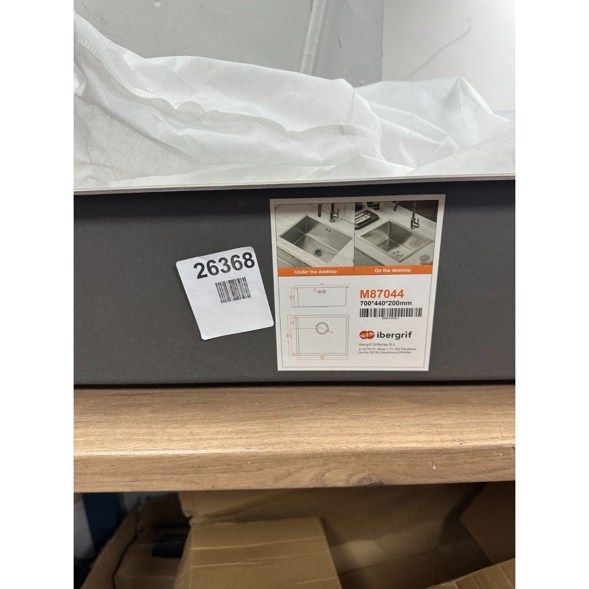 Ibergrif M87044 Stainless Steel Kitchen Sink