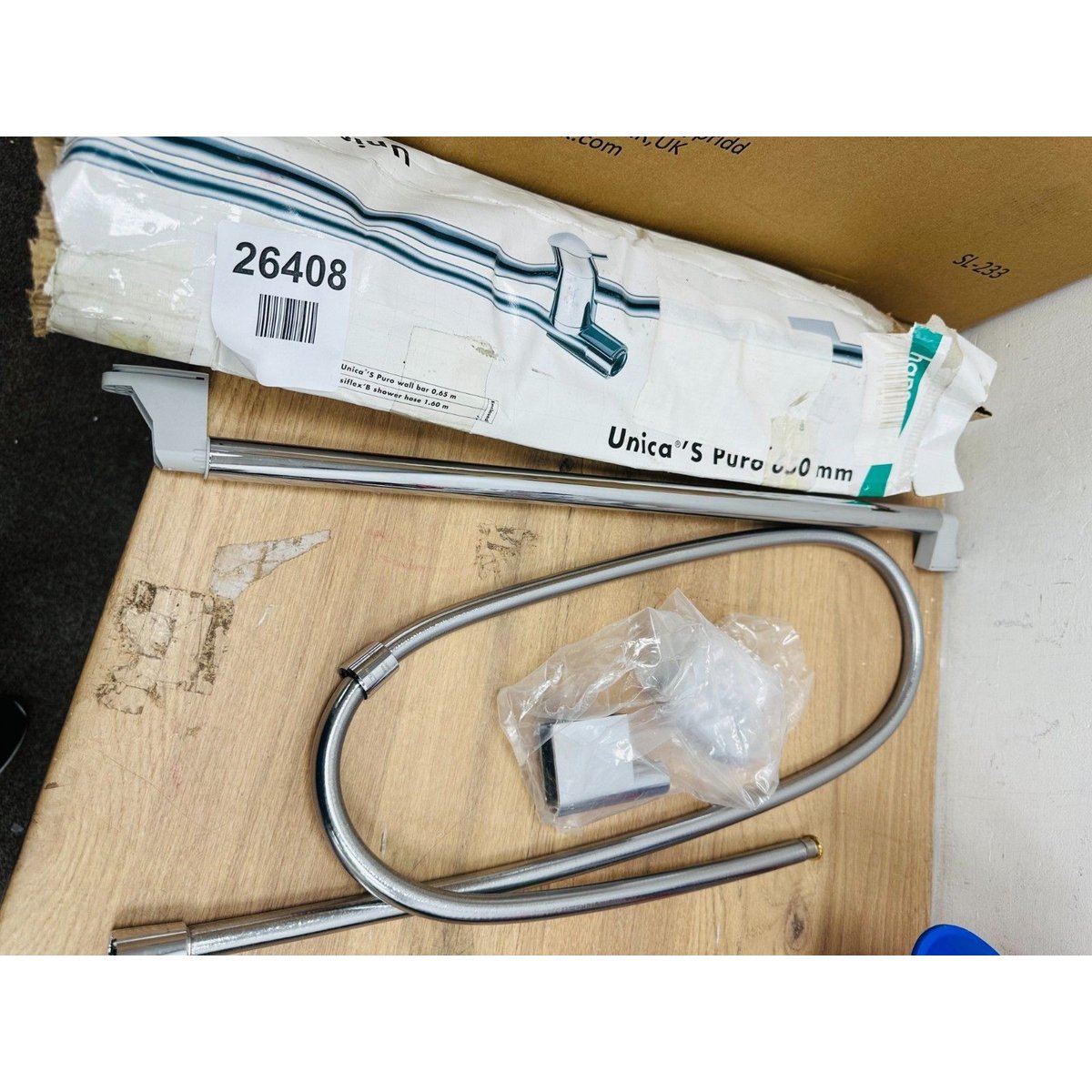 Unica Shower rail S Puro 65 cm with Isiflex shower hose 160 cm