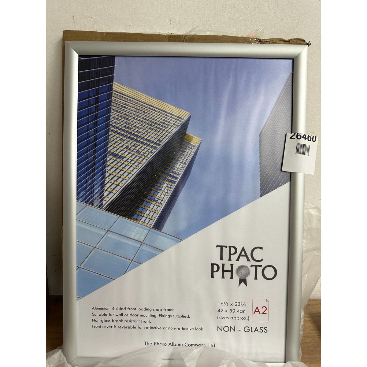 ThePhotoAlbumCo SNAP A2 (42*59.4cm) Silver Snap Frame