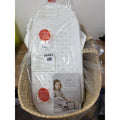 Green sheep natural moses basket- White
