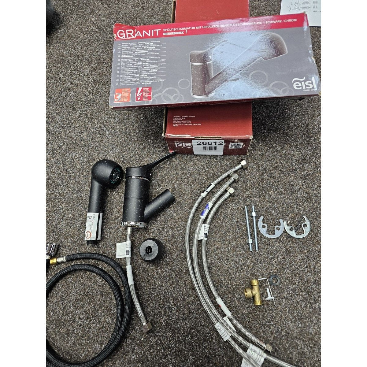 Eisl sink mixer with pull out rinser