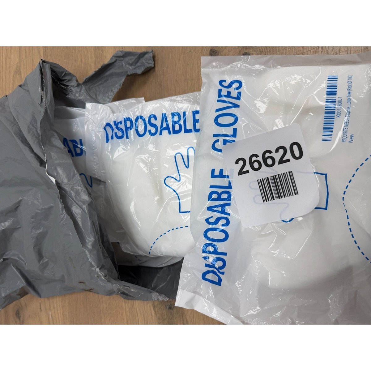 REQUISITE NEEDS Disposable Gloves Clear Plastic Polyethylene Transparent