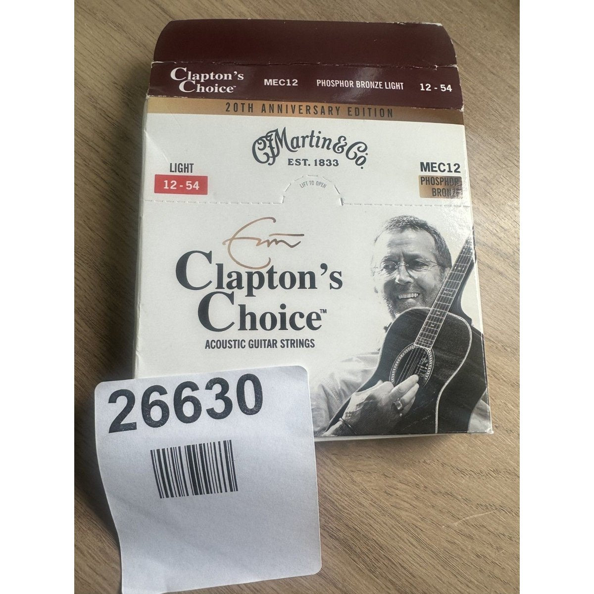 Martin Clapton's Choice Acoustic Guitar Strings Phosphor Bronze Lght 12-54 MEC12