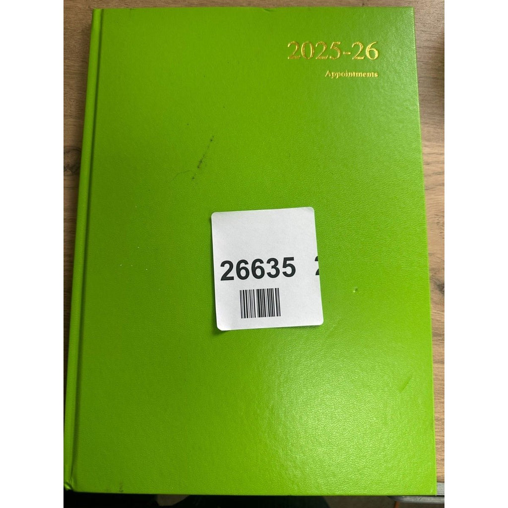 A5 One Day A Page Appointment Diary Academic Yellow 2025 - 2026 — New (other)