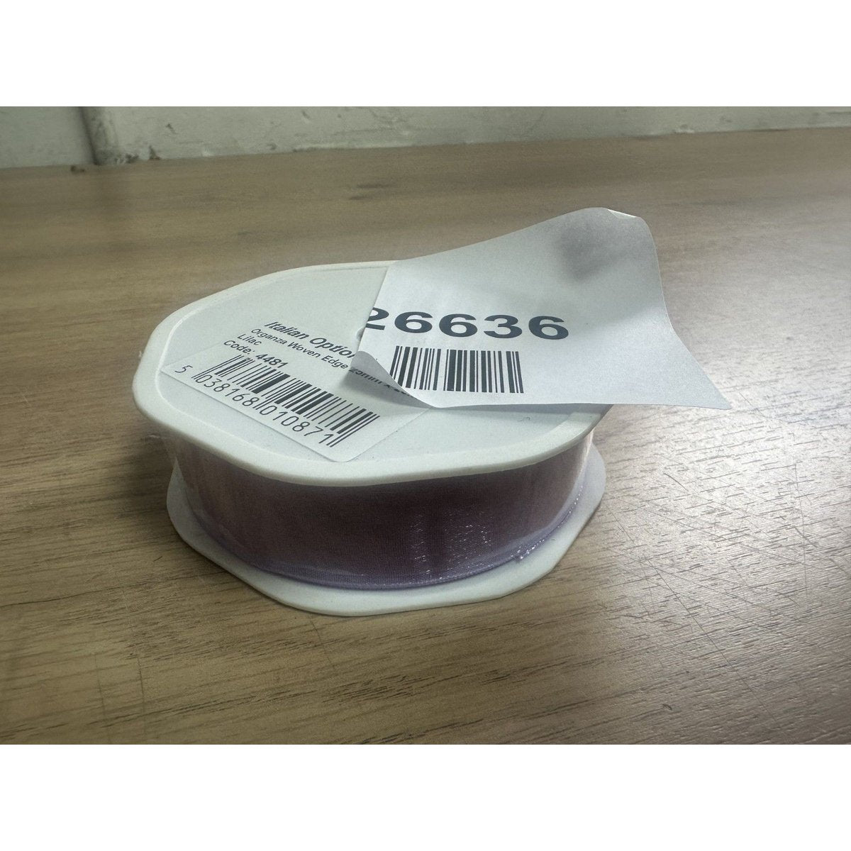 Organza woven edge  - LILAC