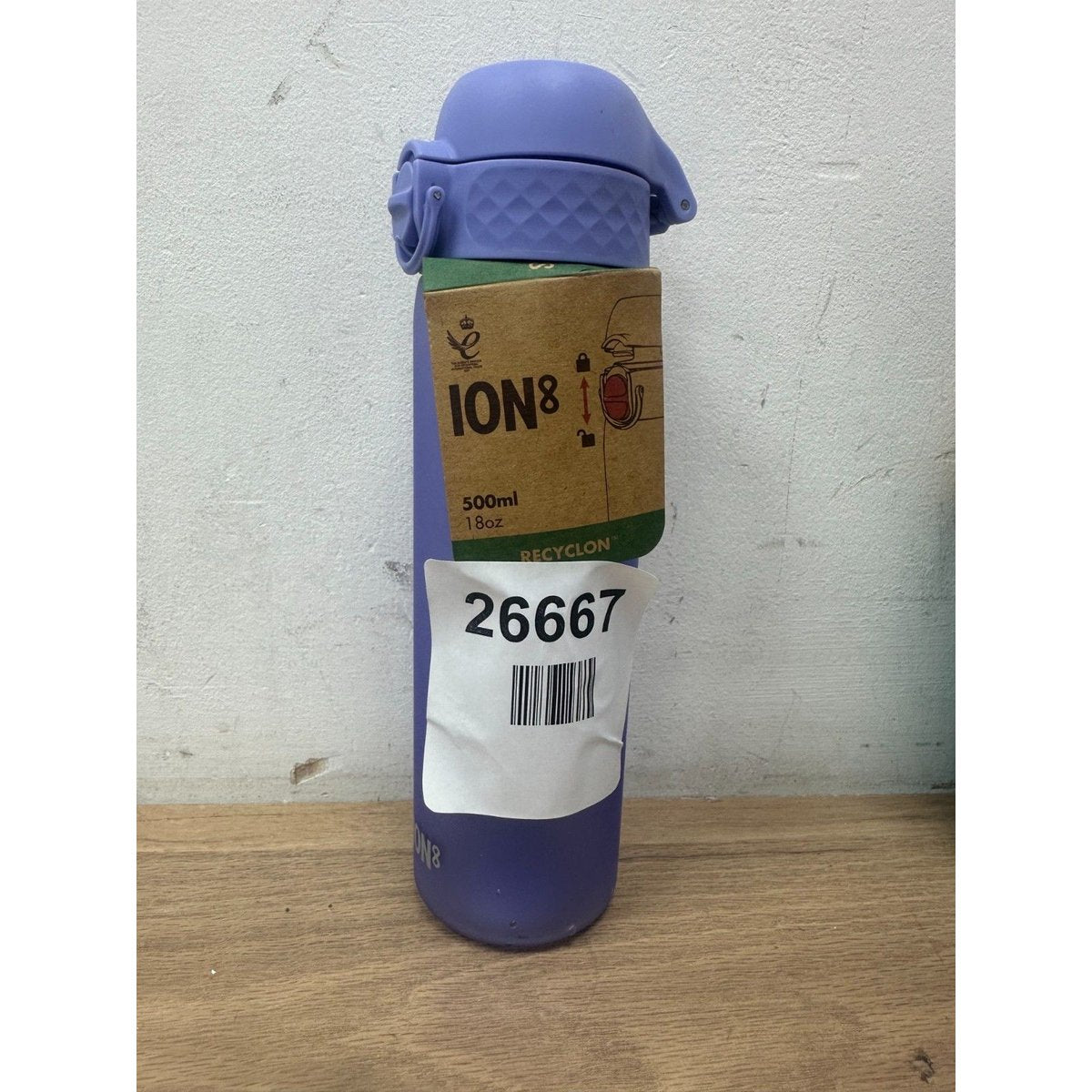 Ion8 Water Bottle, 500 ml/18 oz, Leak Proof, Easy to Open