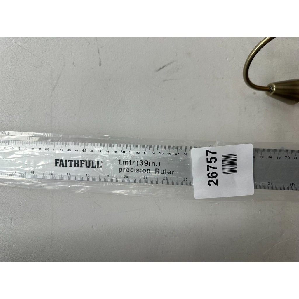 Faithfull Aluminium Rule 1 Metre (39 Inch) – Aluminium Marking & Measuring Ruler
