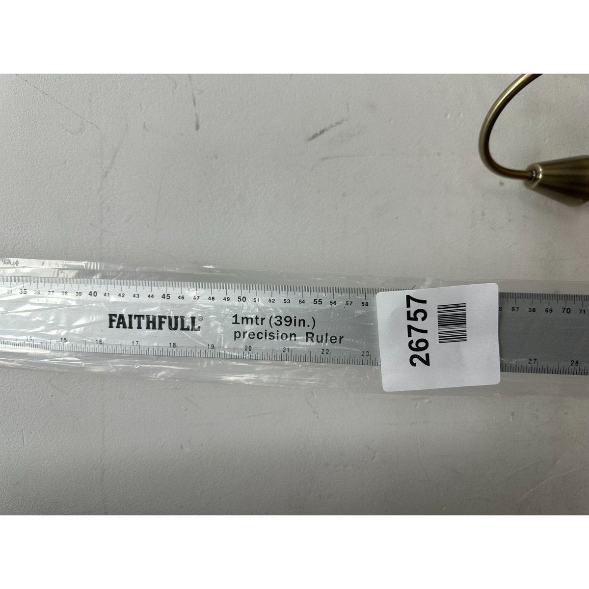 Faithfull Aluminium Rule 1 Metre (39 Inch) – Aluminium Marking & Measuring Ruler
