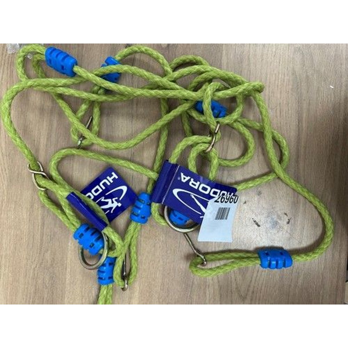 1 Rope with Metal Eyelets Yellow / Blue for Aluminium Nest Swing